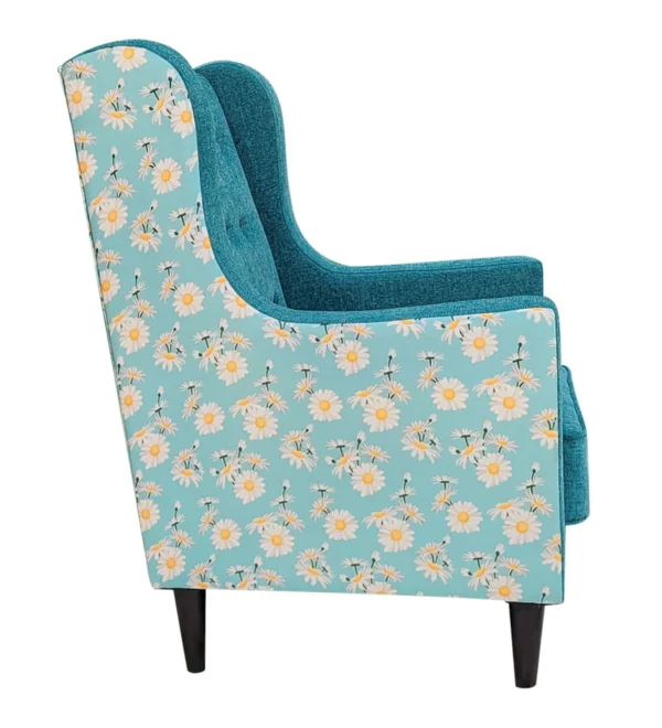 Bradley COmfortable Wing Chairs Sea Green Color