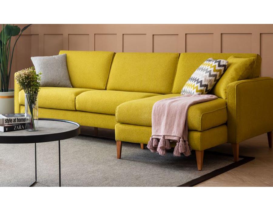 3 Seater L Type Sofa L Type comfortable Sofa Big Sofa (Finish Color