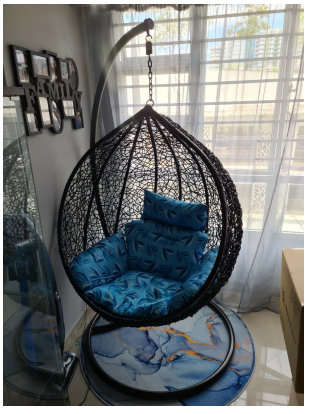 Beautiful Swing Single Seater Swing Black Swing